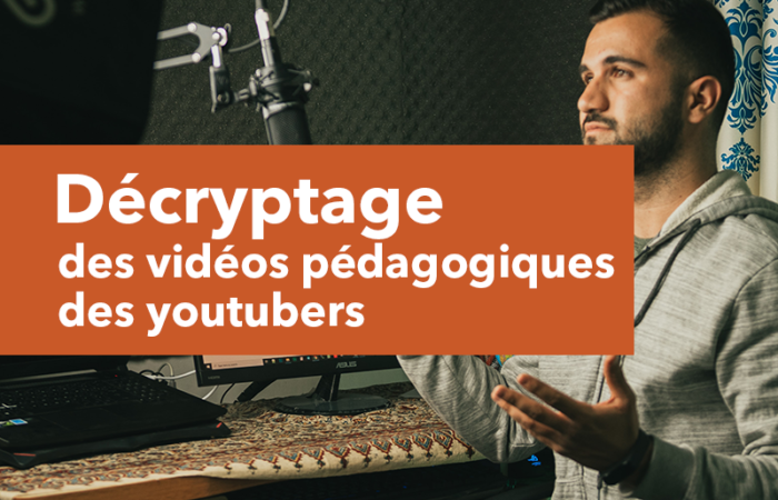 c'est un vidéo, un youtuber, qui parle face caméra avec son micro pour donner une formation